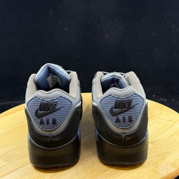 Nike Air Max 90 Smoke Grey Diffused IB6392 001 Size 9 Blue Black Mesh Low Top - Picture 4 of 10